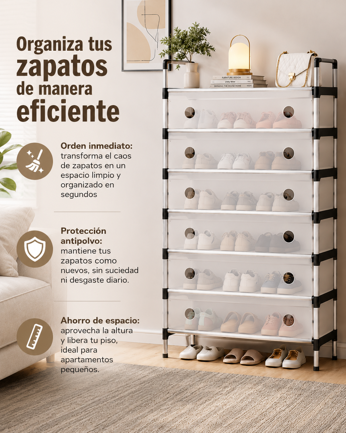 Organizador de Zapatos de 6 Niveles +Envío gratis🎁