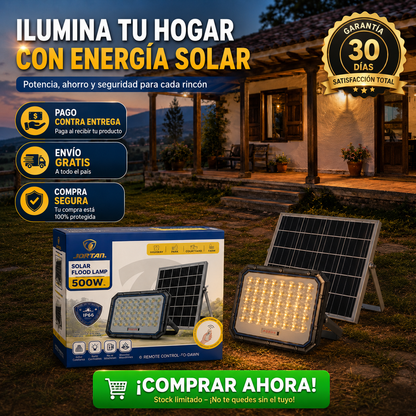 Reflector solar 500W + ENVIO GRATIS🎁